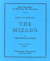 The Mikado program cover