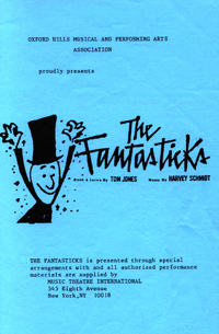 The Fantasticks program cover
