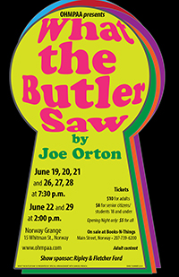 What the Butler Saw poster